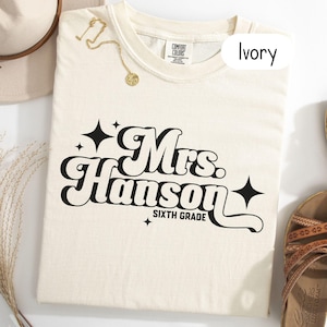 Comfort Colors Custom Teacher T-Shirt: Middle School Grades