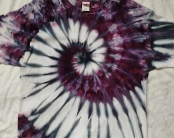 Purple ice dyed spiral tie-dye.