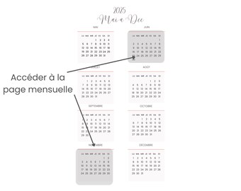 KOBO Libra Color Agenda-Kalender 2025 - Francais