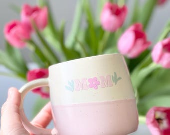 Mother's Day Coffee Mug: Speckled Ceramic Mom Mug, 14oz