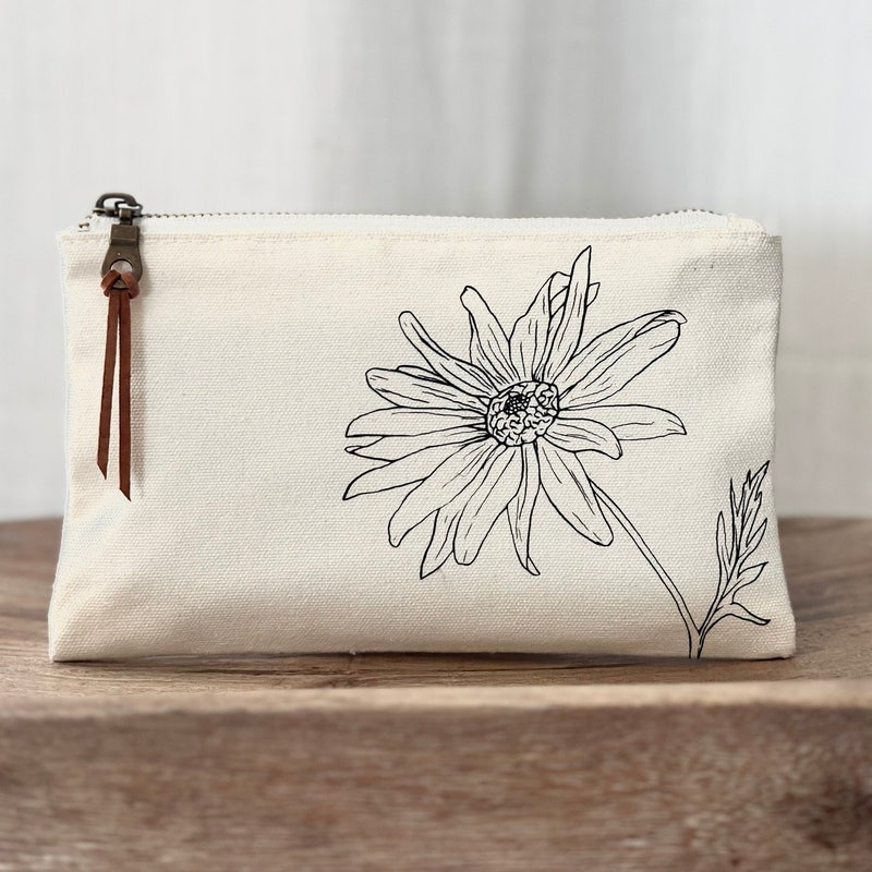 Canvas Makeup Bag - Etsy