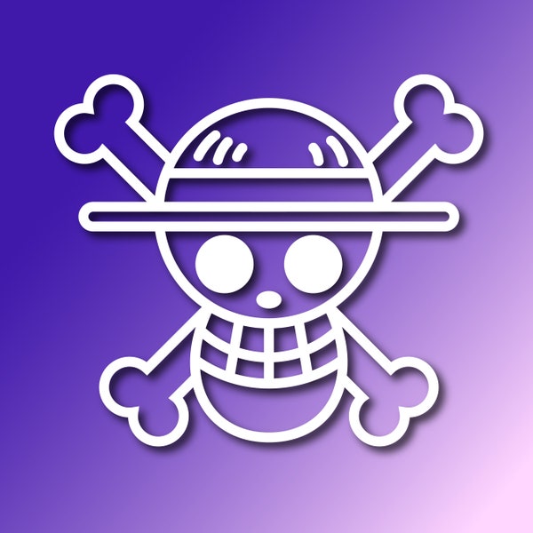 Straw Hat Pirates Decal, One Piece Anime Decal