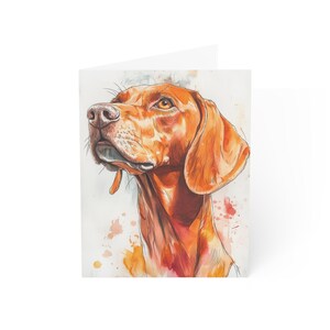 Cartes de voeux hongrois Vizsla (1, 10, 30 et 50 pcs)