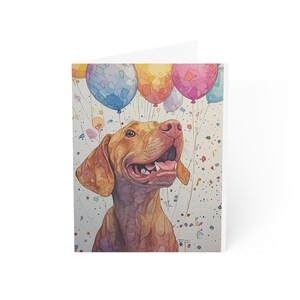 Cartes d'anniversaire hongroises Vizsla (1, 10, 30 et 50 pcs)