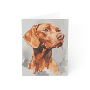 Cartes de voeux hongrois Vizsla (1, 10, 30 et 50 pcs)