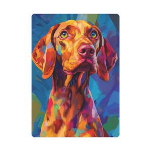 Cartes de poker personnalisées en Vizsla hongroise - Faites grand bruit lors d'une soirée poker ! Une terrasse de 2,5 x 3,5 pouces, conçue sur mesure, parfaite pour les amateurs de Vizsla !