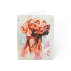 Cartes de voeux hongrois Vizsla (1, 10, 30 et 50 pcs)