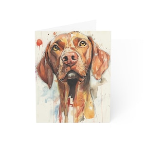 Cartes de voeux hongrois Vizsla (1, 10, 30 et 50 pcs)