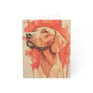 Cartes de voeux hongrois Vizsla (1, 10, 30 et 50 pcs)