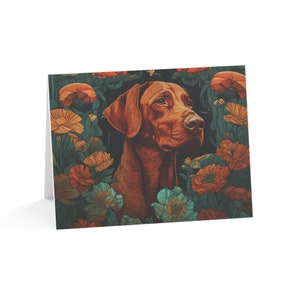 Cartes de vœux hongroises Vizsla (1, 10, 30 et 50pcs)