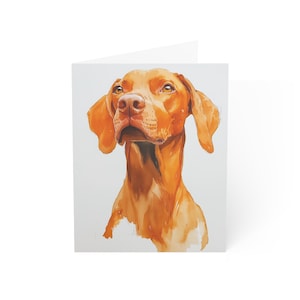 Cartes de voeux hongroises Vizsla Howdy (1, 10, 30 et 50 pièces)