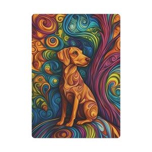 Cartes de poker personnalisées en Vizsla hongroise - Faites grand bruit lors d'une soirée poker ! Une terrasse de 2,5 x 3,5 pouces, conçue sur mesure, parfaite pour les amateurs de Vizsla !