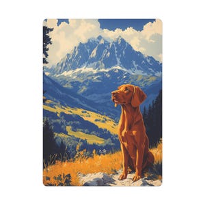 Cartes de poker personnalisées en Vizsla hongroise - Faites grand bruit lors d'une soirée poker ! Une terrasse de 2,5 x 3,5 pouces, conçue sur mesure, parfaite pour les amateurs de Vizsla !