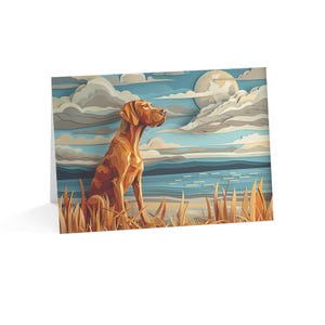 Cartes de voeux hongrois Vizsla (1, 10, 30 et 50 pcs)