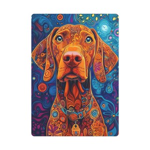 Cartes de poker personnalisées en Vizsla hongroise - Faites grand bruit lors d'une soirée poker ! Une terrasse de 2,5 x 3,5 pouces, conçue sur mesure, parfaite pour les amateurs de Vizsla !
