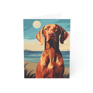 Cartes de vœux hongroises Vizsla (1, 10, 30 et 50pcs)