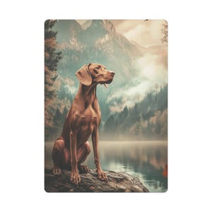 Cartes de poker personnalisées en Vizsla hongroise - Faites grand bruit lors d'une soirée poker ! Une terrasse de 2,5 x 3,5 pouces, conçue sur mesure, parfaite pour les amateurs de Vizsla !
