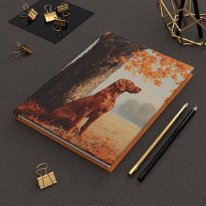 Ungarische Vizsla Hardcover Notizbuch Matte