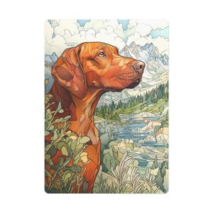Cartes de poker personnalisées en Vizsla hongroise - Faites grand bruit lors d'une soirée poker ! Une terrasse de 2,5 x 3,5 pouces, conçue sur mesure, parfaite pour les amateurs de Vizsla !