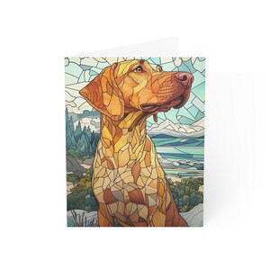 Cartes de voeux hongrois Vizsla (1, 10, 30 et 50 pcs)