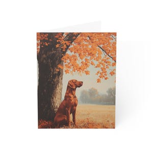 Cartes de voeux hongrois Vizsla (1, 10, 30 et 50 pcs)