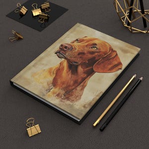 Ungarische Vizsla Hardcover Notizbuch Matte