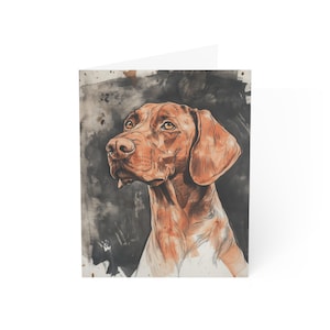 Cartes de voeux hongroises Vizsla Howdy (1, 10, 30 et 50 pièces)