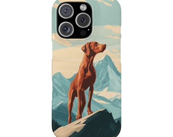 Mountain Vizsla Snap Case, Vizsla Lover Gift, Phone Protection, Outdoor Adventure, Vizsla Owner Accessories, Unique Phone Cover