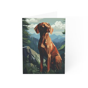 Cartes de vœux hongroises Vizsla (1, 10, 30 et 50pcs)