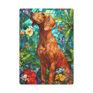 Ungarische Vizsla Pokerkarten - Raise the Boof bei der Pokernacht! Tatzenpaar 2.5"x3.5" Deck, Custom Design, Perfekt für Vizsla Liebhaber!