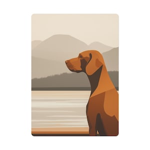 Cartes de poker personnalisées en Vizsla hongroise - Faites grand bruit lors d'une soirée poker ! Une terrasse de 2,5 x 3,5 pouces, conçue sur mesure, parfaite pour les amateurs de Vizsla !