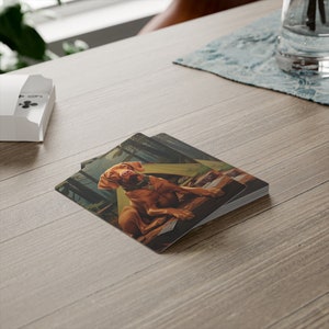 Cartes de poker personnalisées Camping Hongrois Vizsla