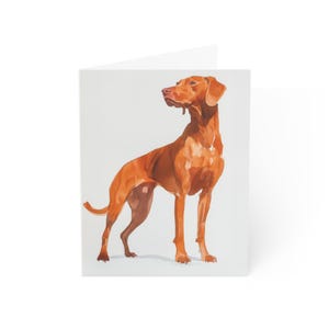 Cartes de voeux hongroises Vizsla Howdy (1, 10, 30 et 50 pièces)