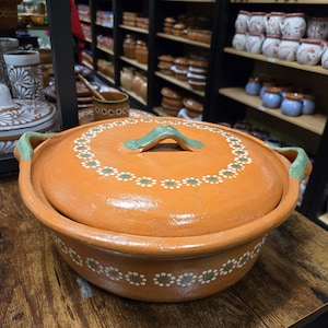 Cazuela De Barro Mexicana De Arcilla Hecho En Mexico México