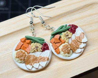 Turkey Dinner Plate Earrings