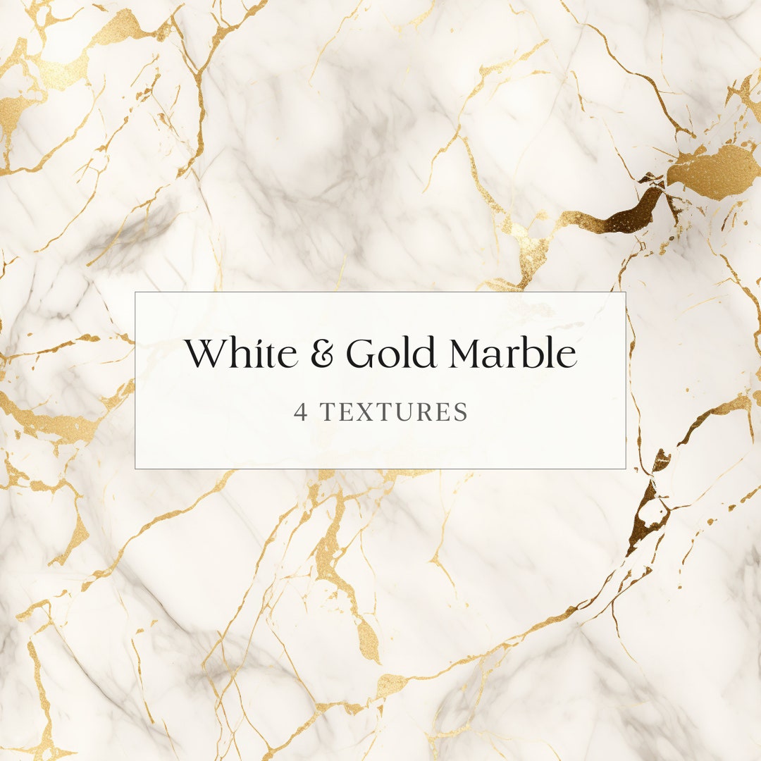 White and Gold Marble Textures Seamless Pattern Digital - Etsy