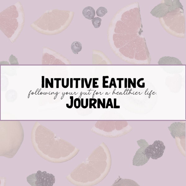Intuitive Eating Worksheets - Etsy