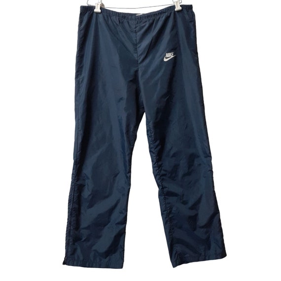 70 s 80 s Nike Sportswear Men s XL Navy Nylon Zip leg Pants Inseam 31 USA Made Etsy