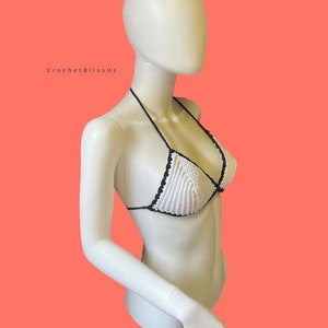 Handmade crochet bikini top, crochet bikini top, crochet crop top, handmade bikini, crochet bikini, crochet top, knitted bikini, bikini top