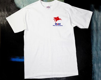 80s Vintage T Shirt Single Stitch Mobil Oil