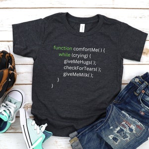 STEM Toddler - Codering JavaScript "Give Me Milk" -technologie en codering T-shirt afbeelding 2