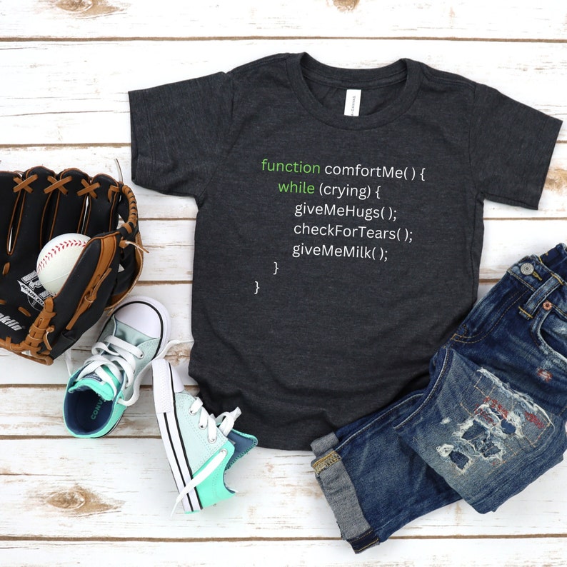 STEM Toddler - Codering JavaScript "Give Me Milk" -technologie en codering T-shirt afbeelding 2