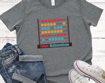 Camisa STEM do Futuro Matemático Juvenil – STEM Kids, Camisa Ábaco de Matemática