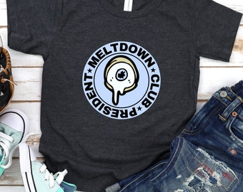 Meltdown – Camiseta infantil, camiseta com estampa de globo ocular, humor infantil, camisa de Halloween, infantil Meltdown