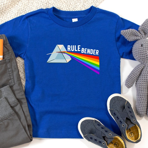 Rule Bender Rainbow Prism Toddler Shirt, STEM Optical Physics Rainbow Shirt