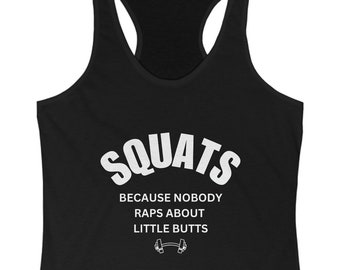 Women's workout squat tank top, Trendy women's gym tank top, sarcastic tank top, motivational tank top, Crossfit tank top, Funny tank