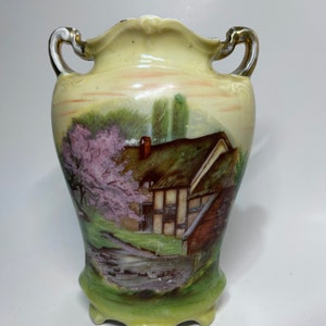Antique Austrian Porcelain Vase