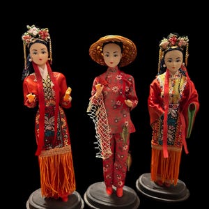 Vintage Japanese Geisha Dolls