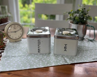 Vintage Coffee and Tea canisters