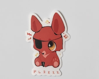 Cute Foxy Five Nights at Freddy's Please Sticker - Etsy